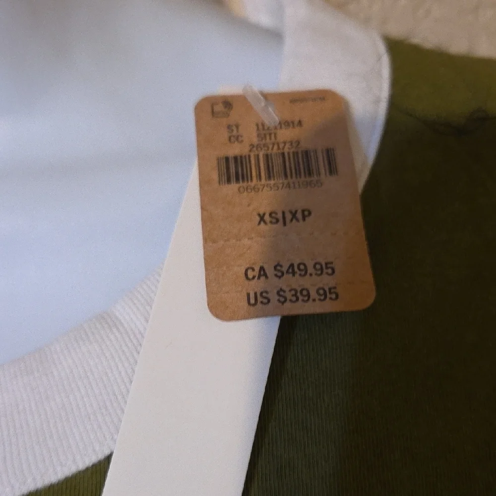 PINK Victoria's Secret Olive Long Sleeve Top - Picture 3 of 4